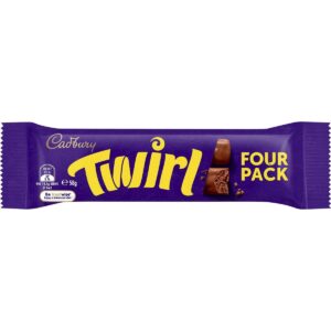 Cadbury Twirl Four Pack Milk Chocolate Bar 58g