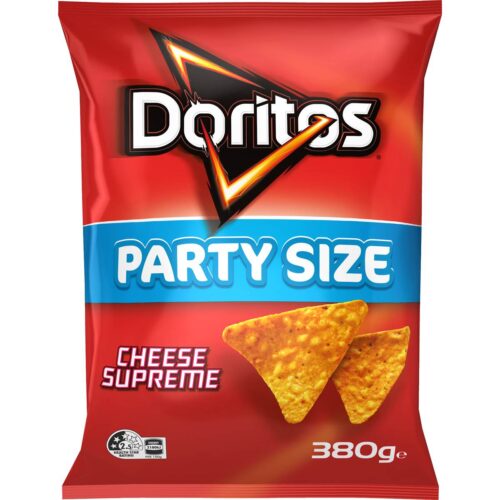 054631 Doritos Corn Chips Cheese Supreme Party Size 380g