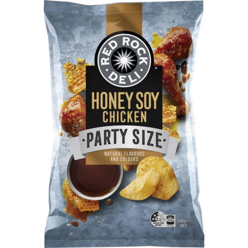 Red Rock Deli Potato Chips Honey Soy & Chicken 290g