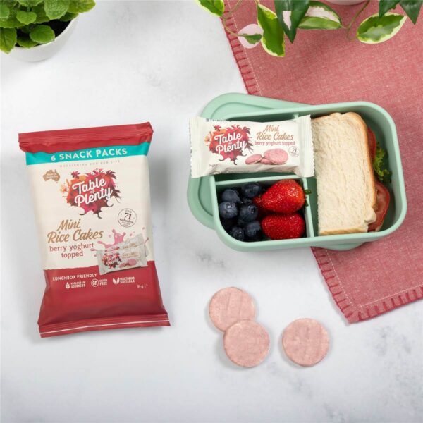 071919_7 Table Of Plenty Mini Rice Cakes Berry Yoghurt Topped 6 pack