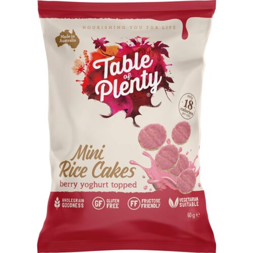 Table Of Plenty Mini Rice Cakes Berry Yoghurt 60g