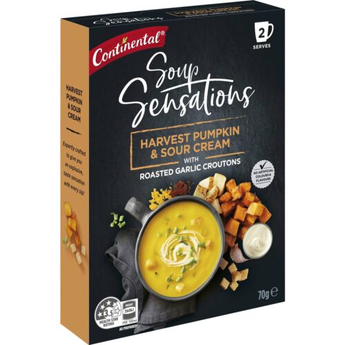 082418 Continental Soup Sensations Harvest Pumpkin & Sour Cream 70g