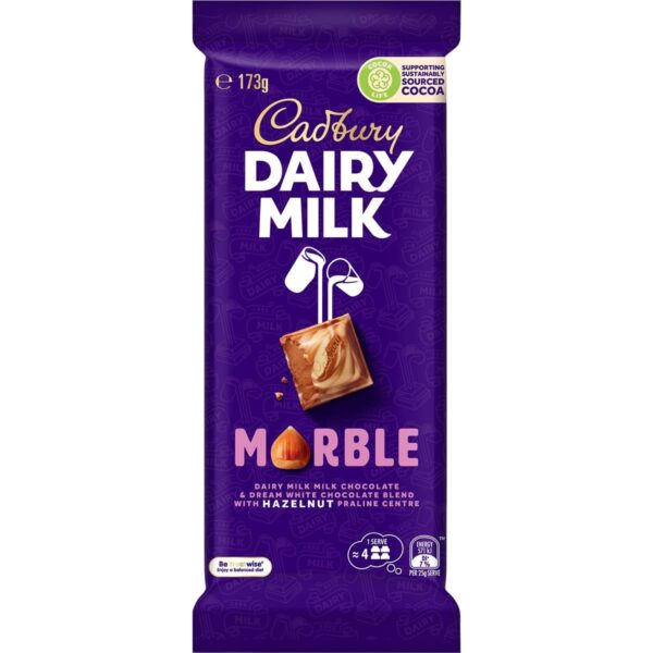 085093 Cadbury Dairy Milk Marble Chocolate Block 173g