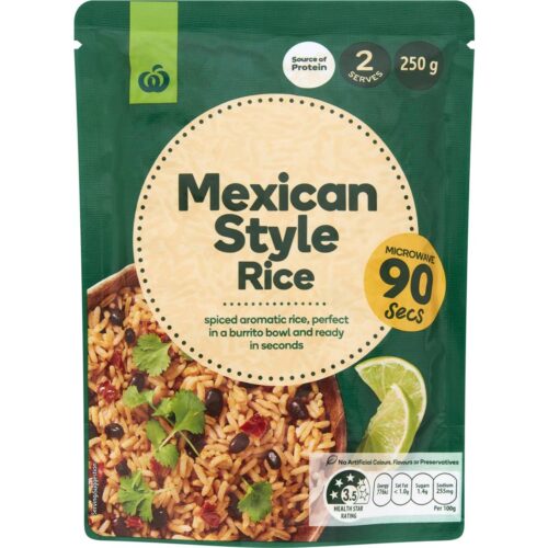 105819 Woolworths Mexican Style Rice 250g