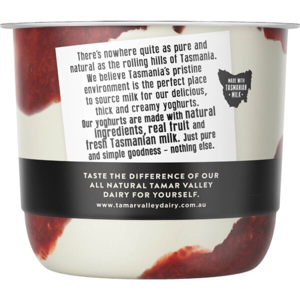 167552_3 Tamar Valley Dairy Yoghurt Strawberry & Cream 170g