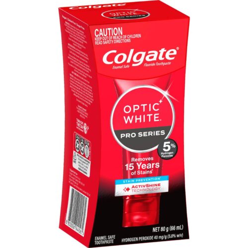 Colgate Teeth Whitening Toothpaste Pro Optic White Stain Prevention 80g