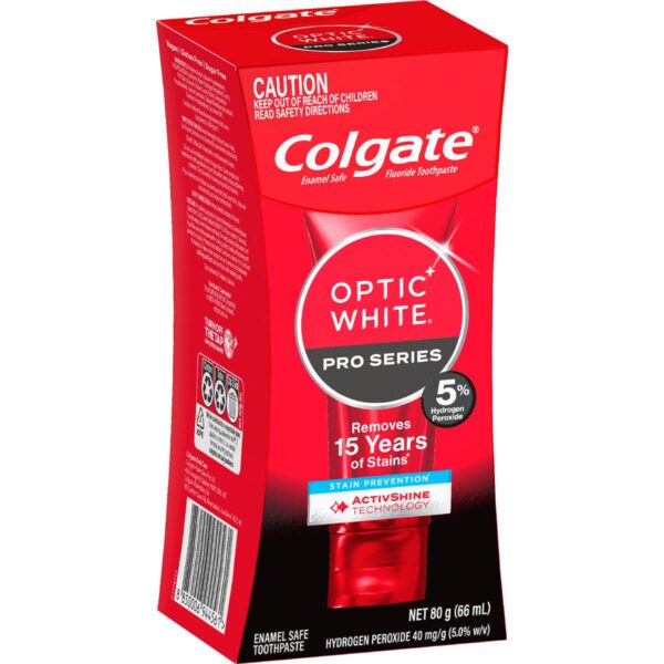 196989 Colgate Teeth Whitening Toothpaste Pro Optic White Stain Prevention 80g