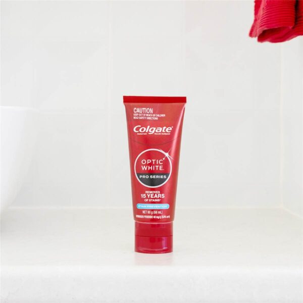 196989_7 Colgate Teeth Whitening Toothpaste Pro Optic White Stain Prevention 80g
