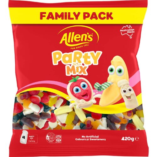 232538 Allen's Party Mix Lollies Family Size Bag 420g