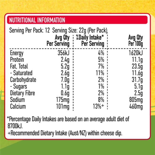 248197_7 Uncle Tobys Le Snak Tasty Cheese Dip & Crackers 12 pack