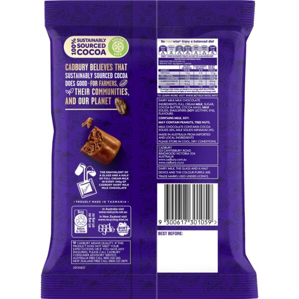 252005_2 Cadbury Twirl Milk Chocolate Bites Snack & Share Bag 140g