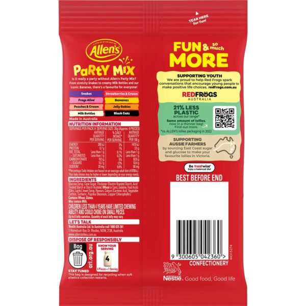 307681_2 Allen's Party Mix Lollies Bag 190g
