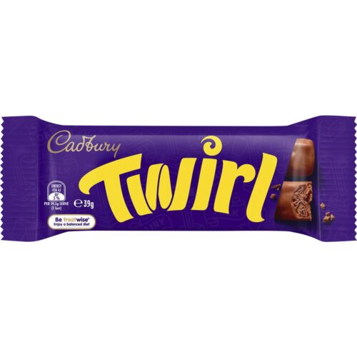 320104 Cadbury Twirl Milk Chocolate Bar Chocolate Bar 39g