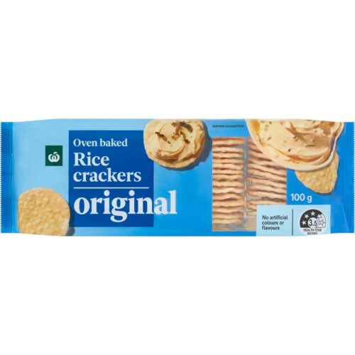 331286 Woolworths Original Rice Crackers 100g