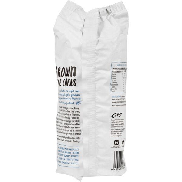 Ceres Organics Brown Rice Cakes Original 110g
