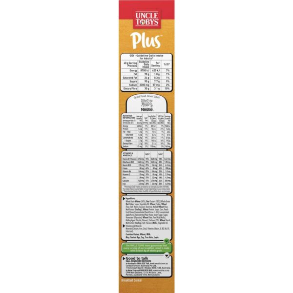 Uncle Tobys Plus Protein Cereal 620g