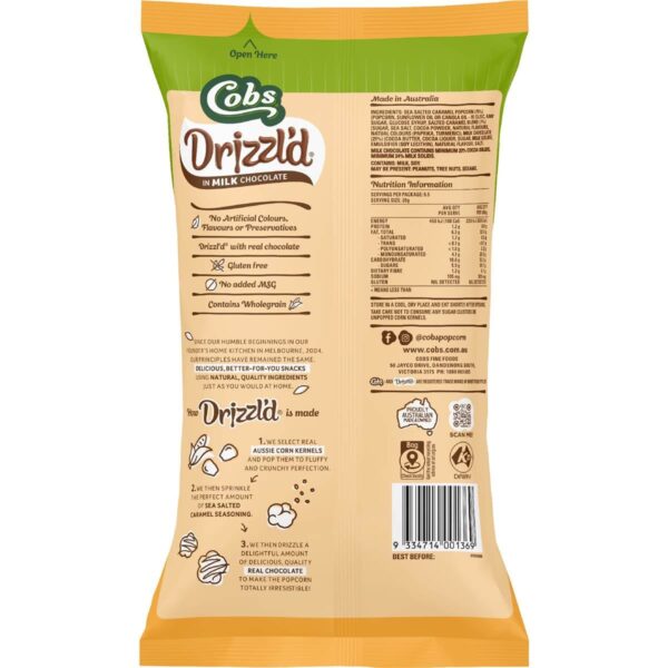 6032601_2 Cobs Drizzl'd Popcorn Milk Choc Sea Salt Caramel 110g