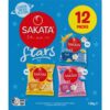 6034159_1 Sakata Stars Rice Crackers 13g x 12 pack