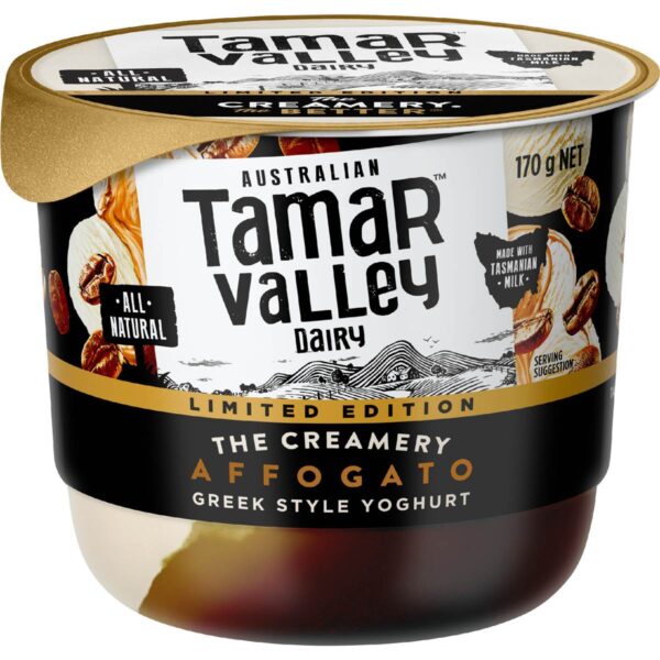 6038674 Tamar Valley Greek Style Yoghurt Creamy Affogato 170g
