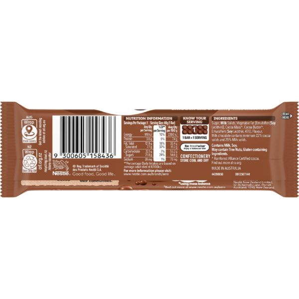 Nestle Aero Milk Chocolate Bar 40g