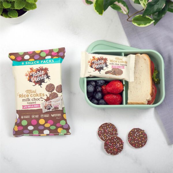 6047509_7 Table Of Plenty Mini Rice Cakes Milk Chocolate With 100s & 1000s 6 pack