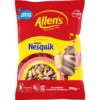 6056185 Allen's Nesquik Milkshakes Lollies Bag Strawberry & Banana 170g