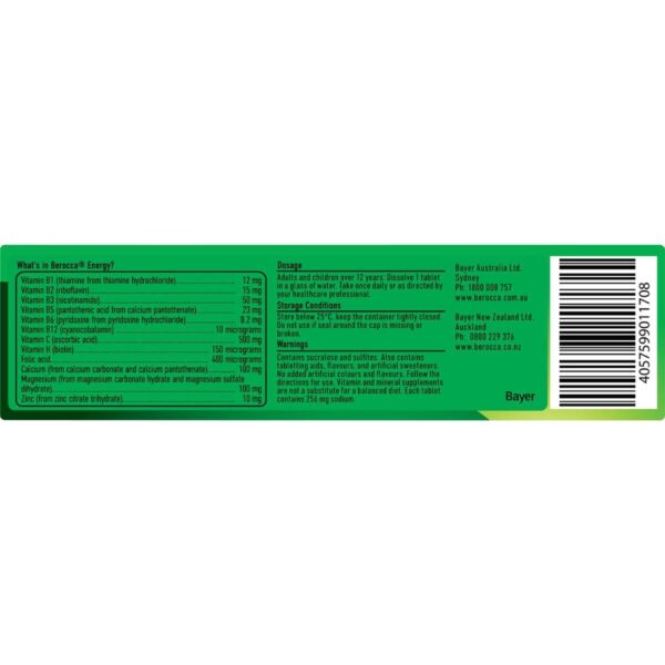 6058383_6 Berocca Energy Everyday Multivitamin Tablets Strawberry Splash 15 pack