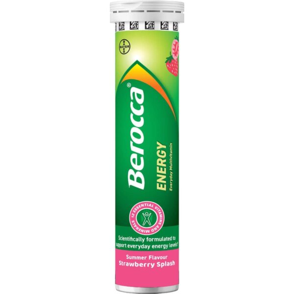 6058383_7 Berocca Energy Everyday Multivitamin Tablets Strawberry Splash 15 pack