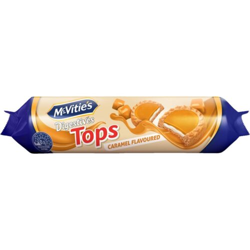 McVitie's Digestives Tops Caramel Flavoured 100g