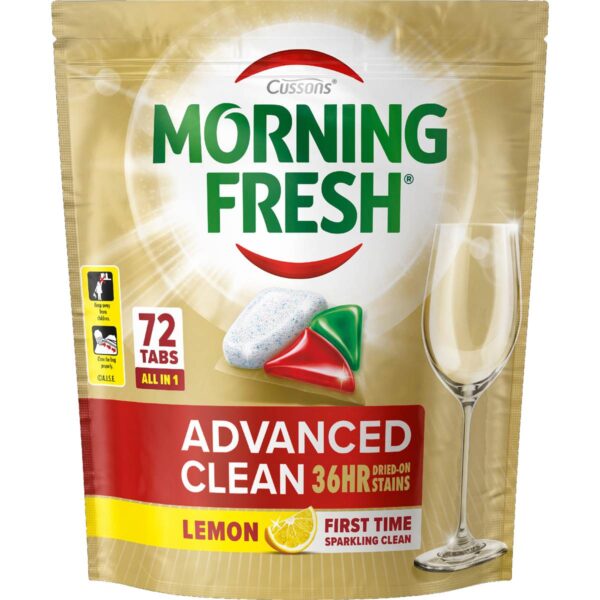6067098 Morning Fresh Advanced Clean Dishwasher Tablets 72 pack