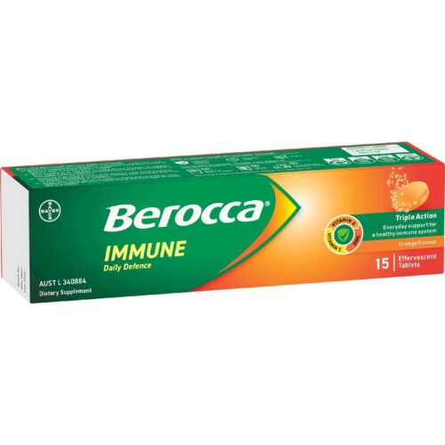 662095 Berocca Immune Daily Defence Effervescent Tablets 15 pack