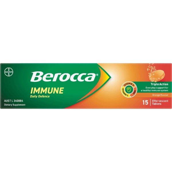 662095_1 Berocca Immune Daily Defence Effervescent Tablets 15 pack