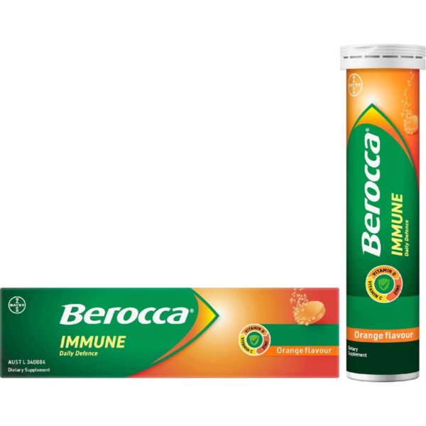 662095_10 Berocca Immune Daily Defence Effervescent Tablets 15 pack