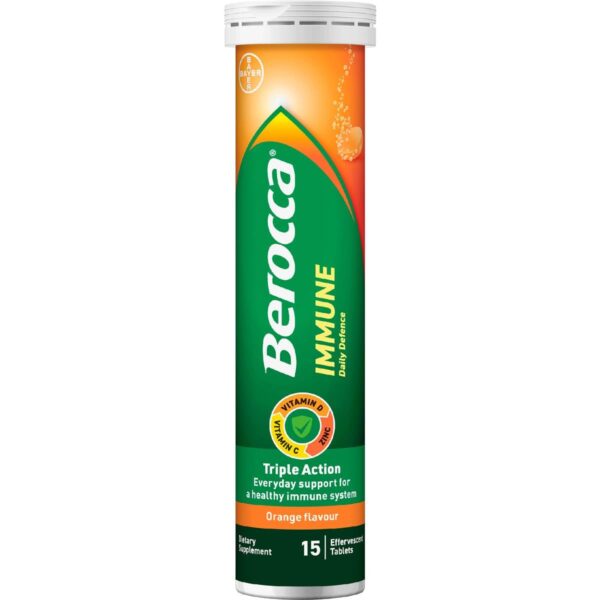 662095_7 Berocca Immune Daily Defence Effervescent Tablets 15 pack