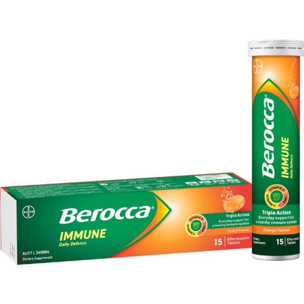 662095_9 Berocca Immune Daily Defence Effervescent Tablets 15 pack
