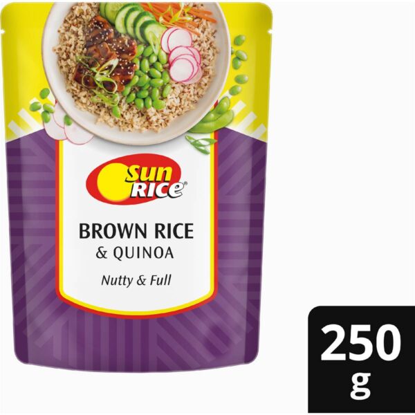 Sunrice Microwave Brown Rice & Quinoa Pouch 250g