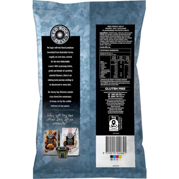 781394_2 Red Rock Deli Potato Chips Honey Soy Chicken 165g