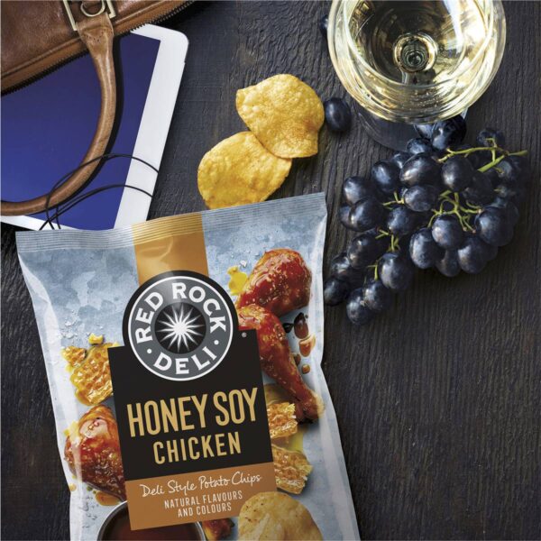 781394_7 Red Rock Deli Potato Chips Honey Soy Chicken 165g