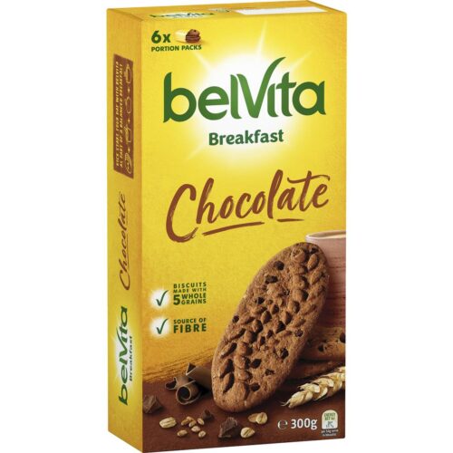 Belvita Chocolate Breakfast Biscuits 300g 6 pack