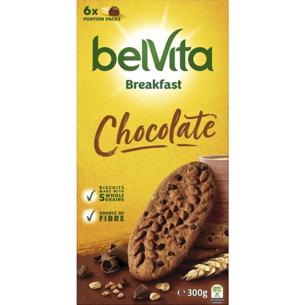 786364_1 Belvita Chocolate Breakfast Biscuits 300g 6 pack