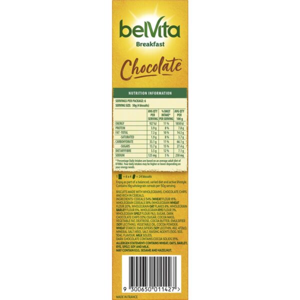786364_4 Belvita Chocolate Breakfast Biscuits 300g 6 pack