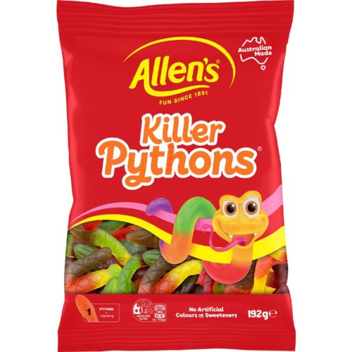 797937 Allen's Killer Python Lollies Bag 192g
