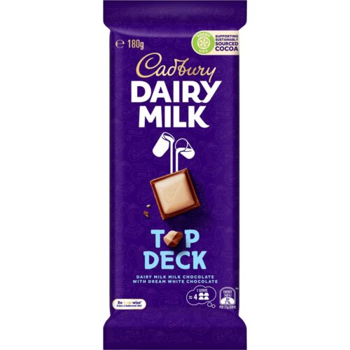 814624 Cadbury Dairy Milk Top Deck Chocolate Block 180g