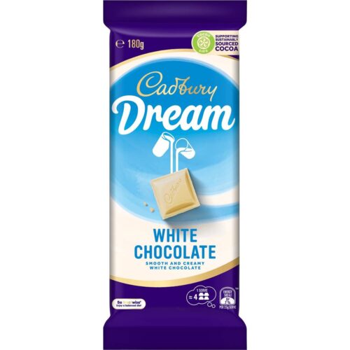 814632 Cadbury Dream White Chocolate Block 180g
