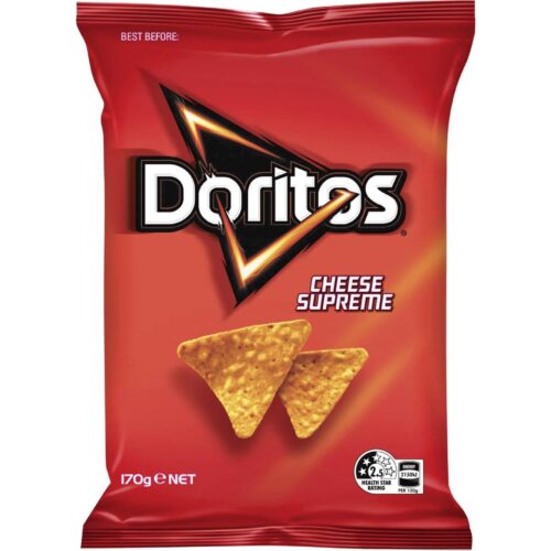 826731 Doritos Corn Chips Cheese Supreme Share Pack 170g