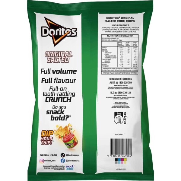 826732_2 Doritos Corn Chips Original Salted 170g