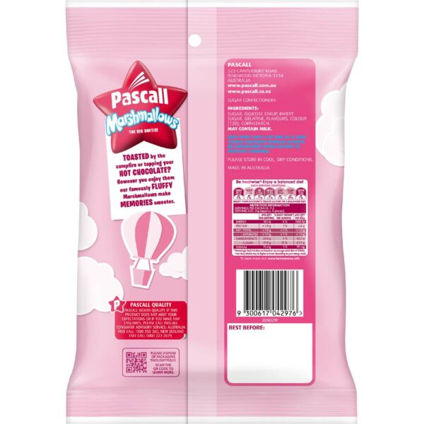 828996_2 Pascall Marshmallows Pink & White White Lollies 280g