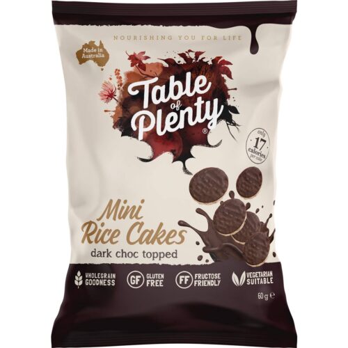 Table Of Plenty Mini Rice Cakes Dark Chocolate 60g