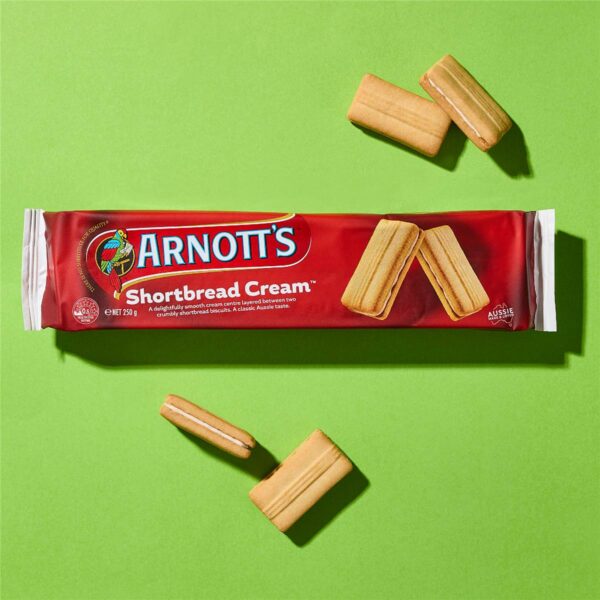 Arnott's Shortbread Cream Biscuits 250g