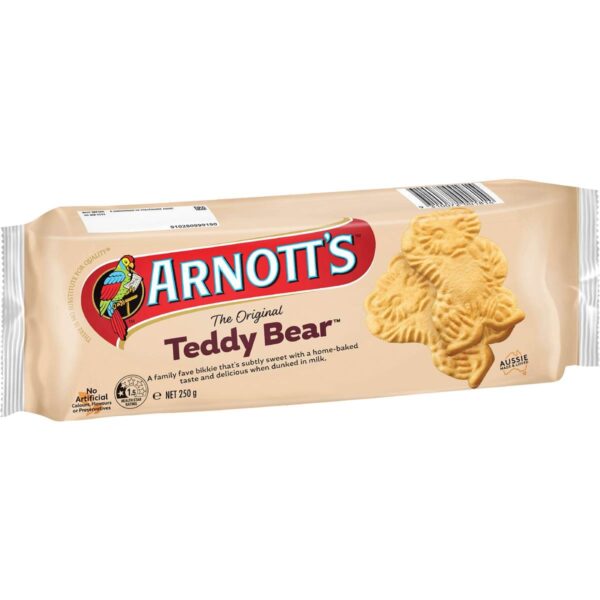 Arnott's Teddy Bear Plain Biscuits 250g